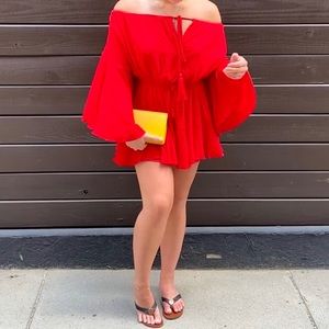 Red romper